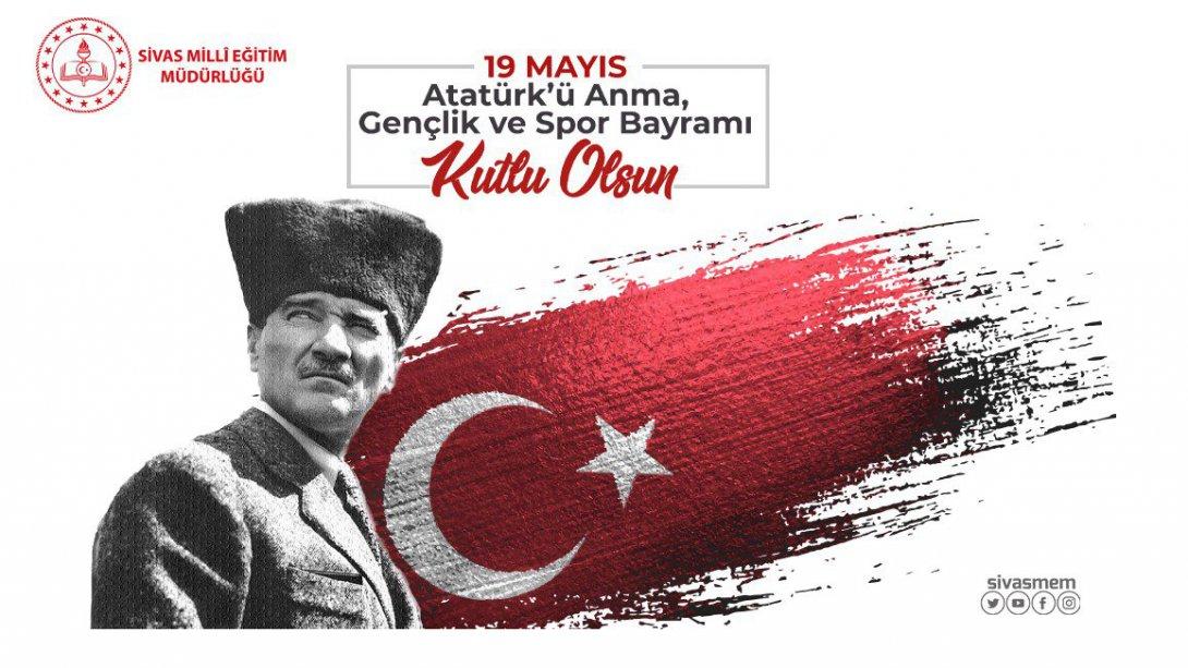 Gazi Mustafa Kemal ATATÜRK'ün bağımsızlık hareketini başlatmak üzere Samsun'a çıkışını büyük bir coşku ile kutluyoruz.